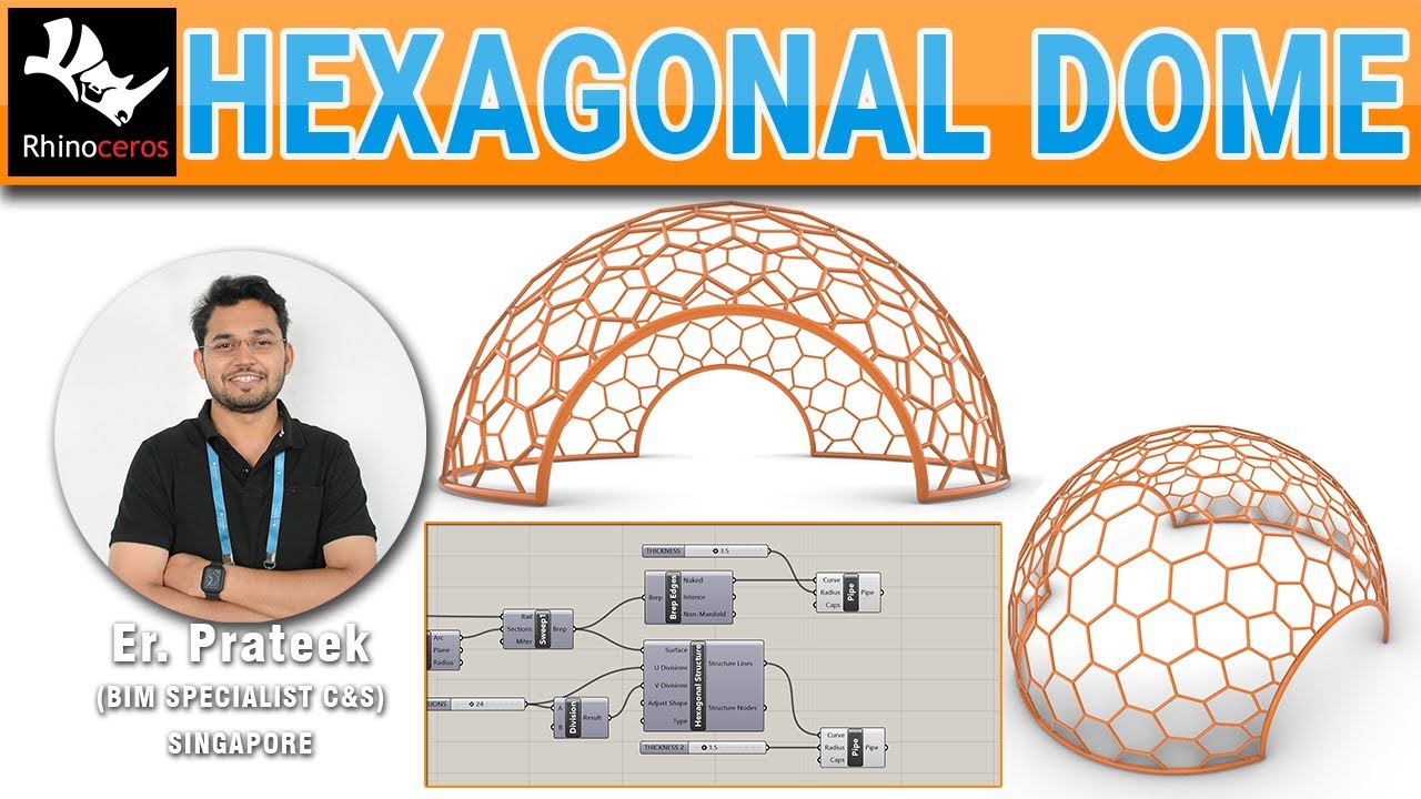 HEXAGONAL DOME IN RHINO