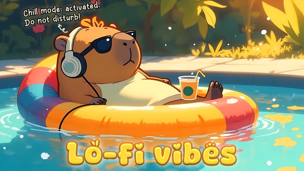 Capy’s Chill Mode ON 🎧🌊  Lo fi Soundtrack for Slow Days