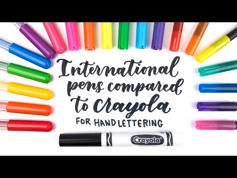 Fun with lettering: paint marker brush pen comparison –