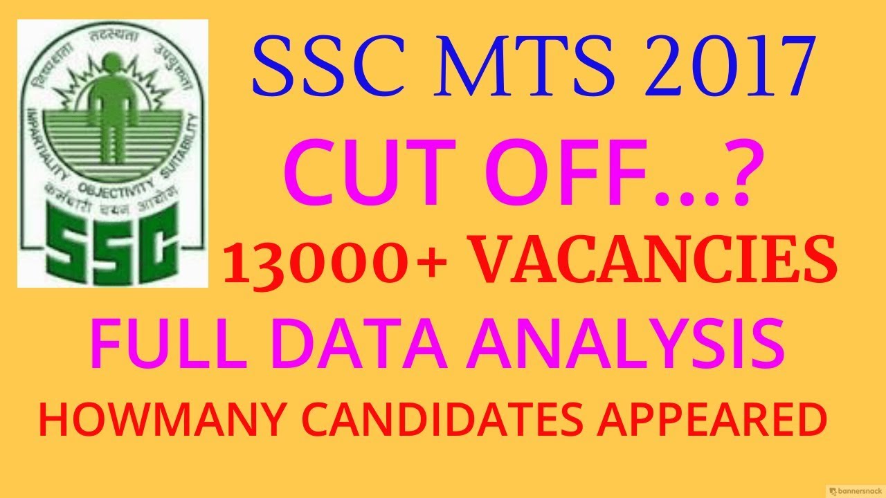 ssc mts expected cut off 2017|  SSC MTS Re Exam 2017 || By jobs form