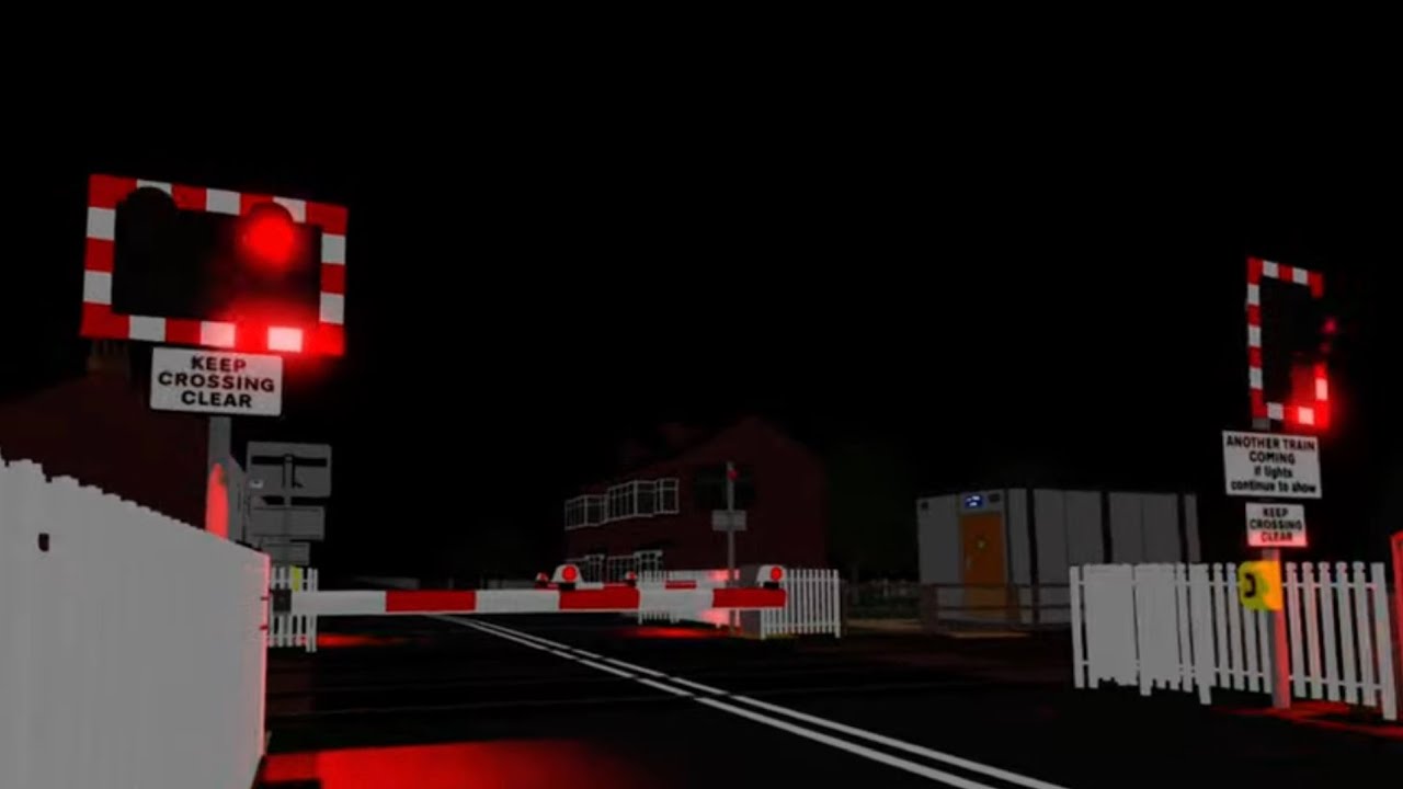 (HALOGEN LIGHTS) Blythe AHB Level Crossing, Roblox