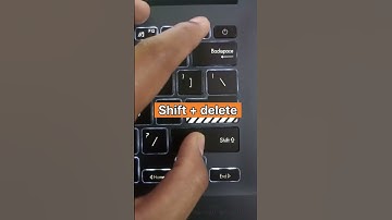 Thumbnail of permanent Delete shortcut key laptop/pc #shorts #youtubeshorts