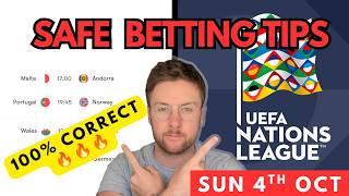 Nations League Football Betting Tips & Predictions Today | 4 Matches (Sunday 4th Oct) 100% CORRECT! screenshot 3