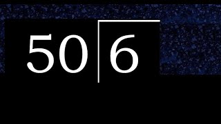 Divide 6 by 50 ,  decimal result  . Division with 2 Digit Divisors . How to do