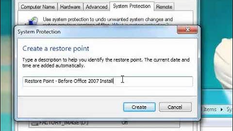 How To Create a Windows 7 System Restore Point