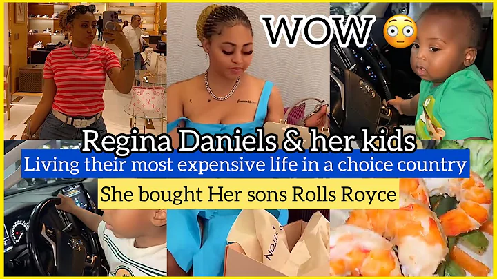 WOW 😯 Regina Daniels bought a Rolls Royce for her  two sons with their names on it
