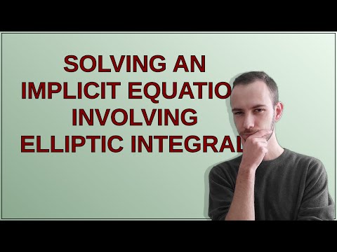 Mathematica: Solving an implicit equation involving Elliptic integral