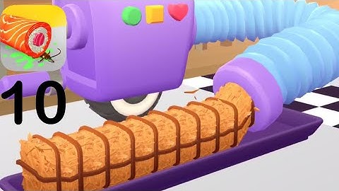 Sushi Roll 3D - ASMR Gameplay All Levels #10