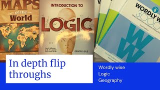 *FLIP THROUGHS*MOST REQUESTED CURRICULUM||WORDLY WISE+MASTER BOOKS LOGIC+GEOGRAPHY