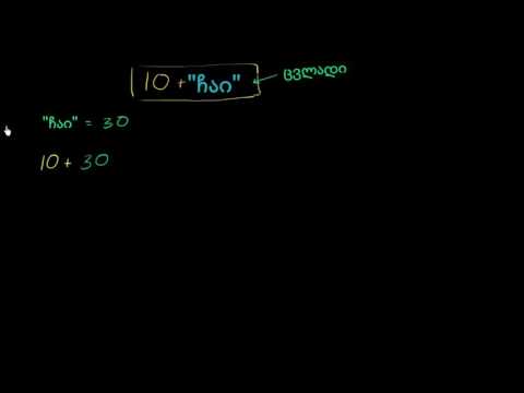 ვიდეო: რა არის სიტყვის ცვლადის განმარტება მათემატიკაში?