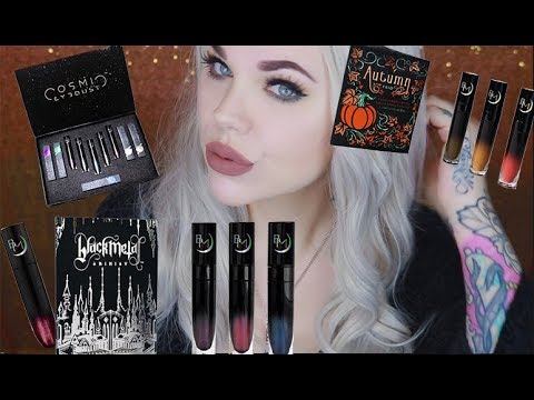 Black Moon Cosmetics Unpoxing x Lip Swatches x CosmicEyeDust - YouTube