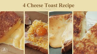 4가지 치즈 토스트 레시피 모음.zip🧀 - 바삭 바삭 쉽고 간단한 토스트 : 4 Cheese Toast Recipes! Quick & Easy | Cooking tree
