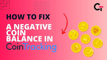 How to Fix A Negative Coin Balance in Cointracking