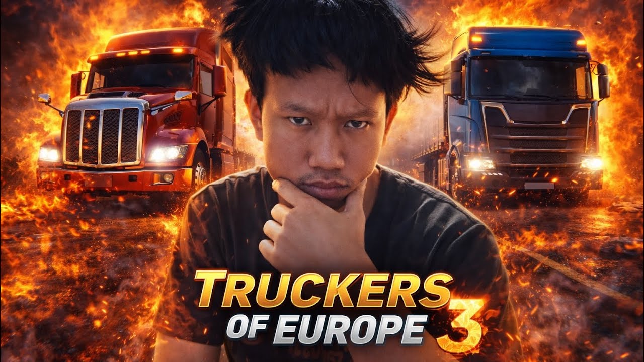 ขับรถบรรทุกท่ามกลางไฟและควัน | Truckers of Europe 3
