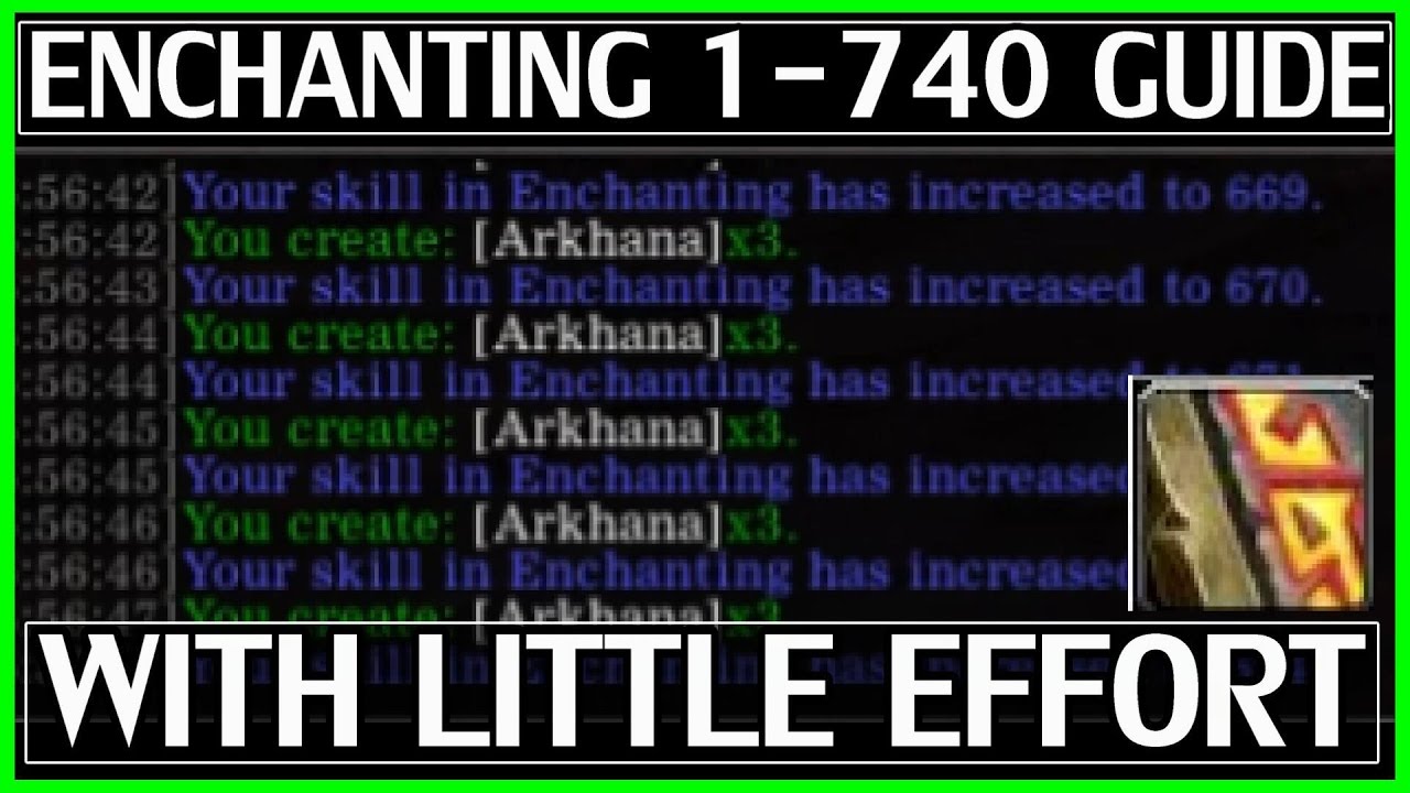 Legion Enchanting Leveling Guide - 1-740 With Little Effort - WoW Legion - YouTube