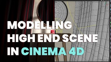 Modeling a complete product AD scene | Cinema 4D tutorial | Cloth sim