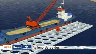 Obras marítimas, Encofrado en Muelles - Puerto de Valencia