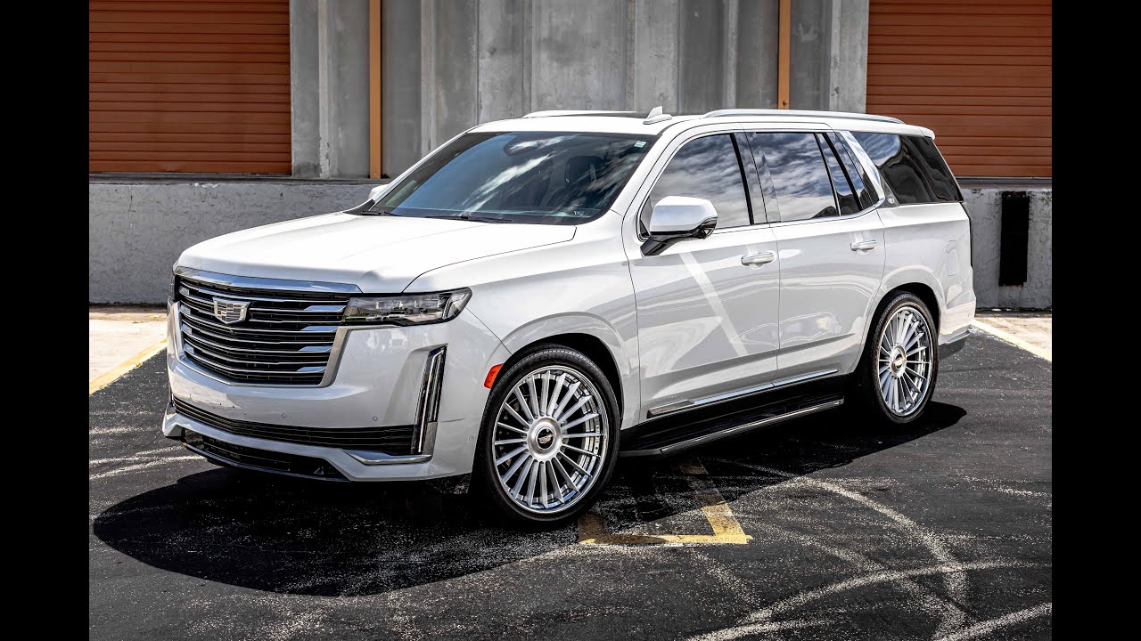 2021 Cadillac Escalade Platinum with 24" 3Piece Wheels YouTube