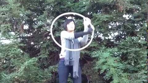 Hoop Tutorial: Ghosting (aka Tracing) Isolation (One Hand Dominant) [Slow Motion] [Single Hoop]