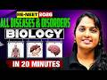 All NCERT Human Diseases &amp; Disorders in 20 Mins🧬 | RE-NEET 2026 Most Important Topics | Telugu