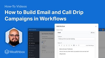 How to Build Email and Call Drip Campaigns in Workflows in Wealthbox