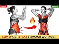 Lose belly fat  get flat stomach and  in 2 weeks  30 minute standing workout  lose 2 inches waist