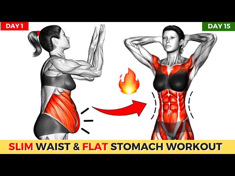 Lose Belly Fat - Get Flat Stomach And In 2 Weeks 30 Minute Standing Workout | Lose 2 Inches Waist