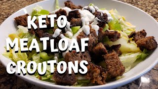 KETO MEATLOAF CROUTONS │ KETO RECIPES │Low Carb Meatloaf Recipe