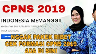 #CPNS2019 Cek Formasi CPNS 2019 Mudah dan Cepat via sscn.bkn.go.id
