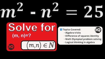 Nice Maths olympiad algebra question || the difference of squares. Can you solve it?