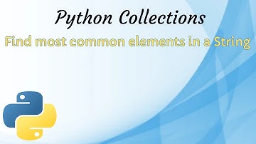 How to find common elements in a string ? #pythonprogramming