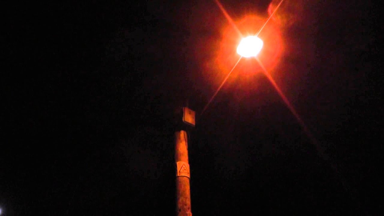 Village lamp post light at night FREE STOCK FOOTAGE YouTube