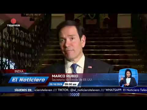 US could sign deal with India to refine Venezuelan crude - El Noticiero Midday Broadcast