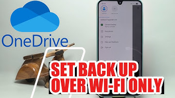 How To Set Back Up Over Wi Fi Only In Microsoft OneDrive On Android Phone