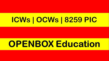 ICWs | OCWs | 8259 PIC