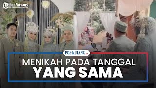Pengantin Berteman Sejak SD, Menikah Ditanggal Sama di Garut Jawa Barat