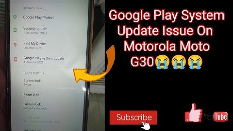 Motorola Moto G30 Google Play System Update Issue😭😭😭