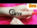 Beautiful heart tattoo  sana designers mehndi design 