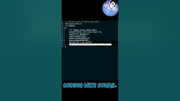 C Programming | Convert Days To Years, Weeks, Days | Coding With Sohail #shorts #programming