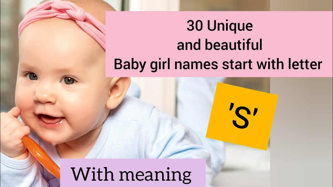 Hindu baby girl names start with letter 'S' ll Unique Baby girl names
