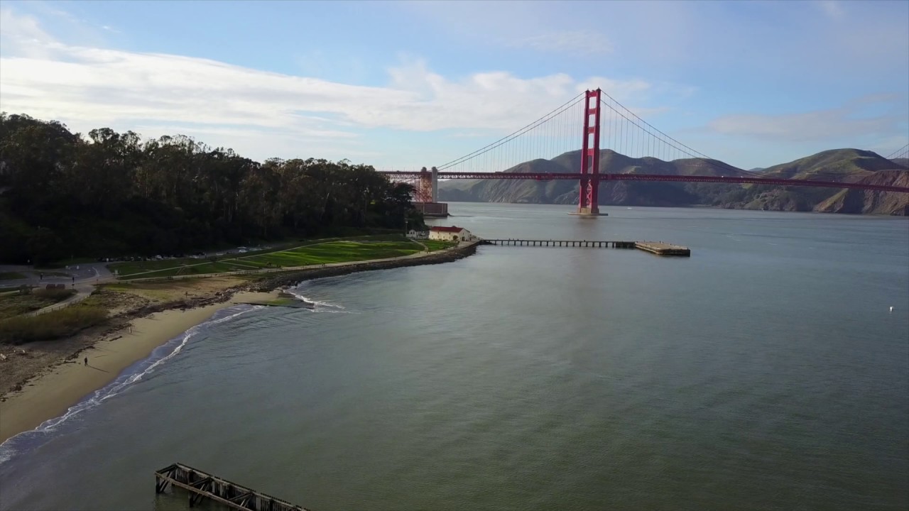 Golden Gate Bridge Drone Footage Mavic Pro YouTube