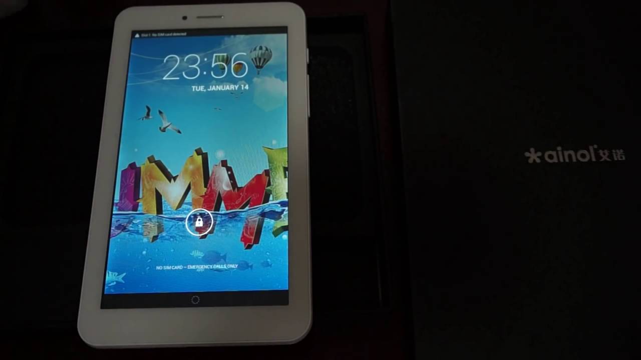Ainol AX3 Numy 3g Phone Tablet Phablet MTK8382 Unboxing review