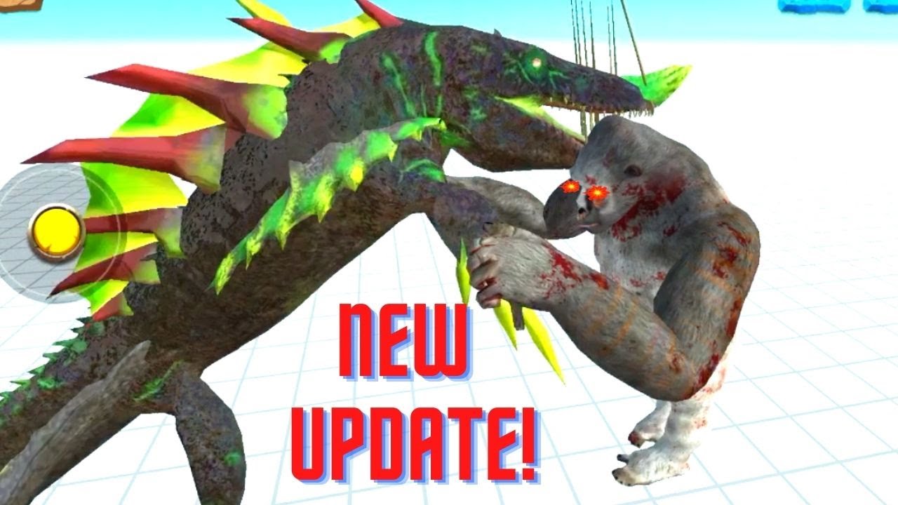NEW UPDATE! MOSASAURUS NEW SKIN AGAINST BOSSES  -  ANIMAL REVOLT BATTLE SIMULATOR