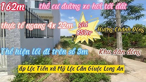 ❤️ 162m thổ cư trùm đường , thực tế sử dụng 4x22m xe hơi tới đất Mỹ Lộc giá 850tr