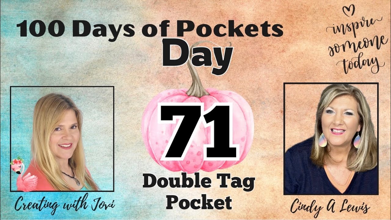 100 Days of Pockets DAY 71 Double Tag Pocket