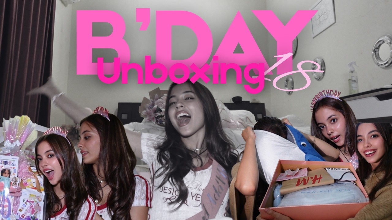 Birthday presents unboxing!! I just turned 18🤭