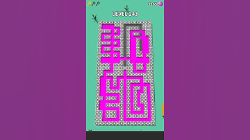 Color Maze: Relaxing and Amazing Paintball puzzle level 243