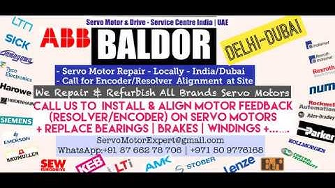 How to install Align ABB Baldor Resolver Angle Adjust Servo Motor Saudi KSA Qatar ARAB UAE India