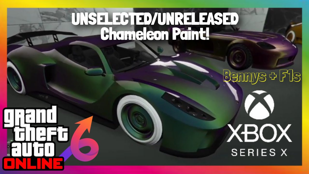 GTA 5 UNRELEASED CHAMELEON PAINTS! BENNYS + F1S FOR NEW GEN XBOX! - YouTube
