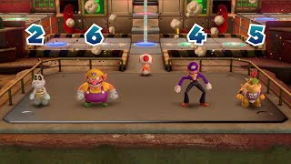 Super Mario Party - Mario Party - 59: King Bob-ombs Powderkeg Mine - Dry Bones, Wario, Waluigi